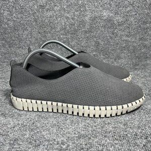 Skechers Sepulveda Shoes Womens 11 Gray Slip On Memory Foam Comfort Flats